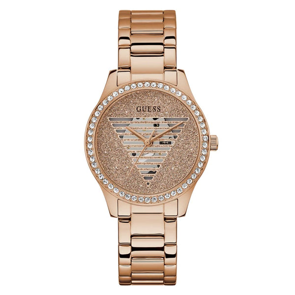 Guess Rose Gold Stainless Steel Strap Women Watch GW0605L3