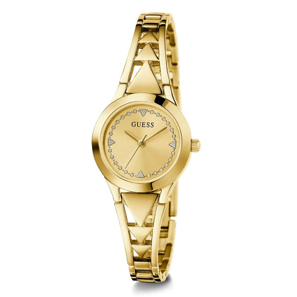 Guess Analog Gold Dial Stainless Steel Strap Women Watch GW0609L2