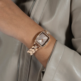 Guess Analog Rose Gold Stainless Steel Strap Women Watch GW0611L3