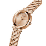 Guess Analog Rose Gold Dial Stainless Steel Strap Women Watch GW0613L3