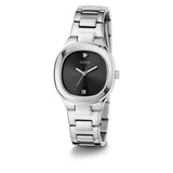 Guess Black Dial Silver Stainless Steel Strap Women Watch GW0615L1