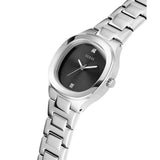 Guess Black Dial Silver Stainless Steel Strap Women Watch GW0615L1