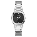 Guess Black Dial Silver Stainless Steel Strap Women Watch GW0615L1