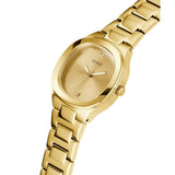 Guess Analog Gold Dial Stainless Steel Strap Women Watch GW0615L2