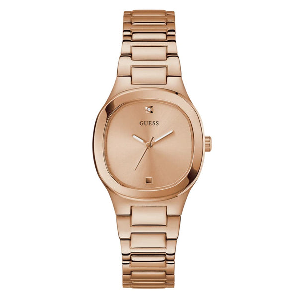 Guess Analog Rose Gold Stainless Steel Strap Women Watch GW0615L3