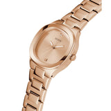 Guess Analog Rose Gold Stainless Steel Strap Women Watch GW0615L3