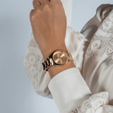 Guess Analog Rose Gold Stainless Steel Strap Women Watch GW0615L3