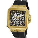 Guess Multifunction Dial Black Silicone Strap Men Watch GW0637G2