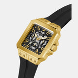 Guess Multifunction Dial Black Silicone Strap Men Watch GW0637G2