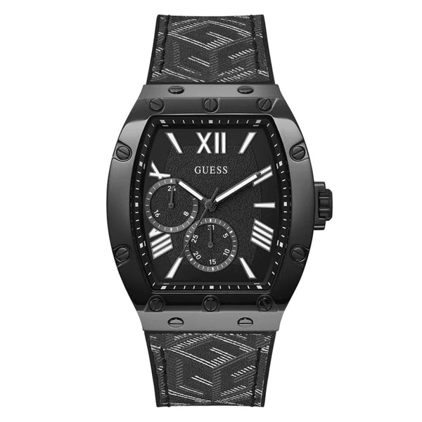 Guess Multifunction Black Dial & Silicone Strap Men Watch GW0645G2