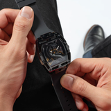 Guess Limited Edition Lunar New Year Black Silicone Strap Men Watch GW0648G1