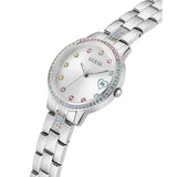 Guess Silver Dial Stainless Steel Strap Women Watch GW0657L1