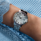 Guess Silver Dial Stainless Steel Strap Women Watch GW0657L1