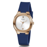 Guess Analog Blue Silicone Strap Women Watch GW0658L3