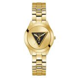 Guess Tri Plaque Gold Tone Analog Women's Watch GW0675L2