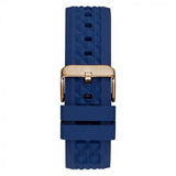 Guess Rose Gold Tone Multi-Function Black Silicone Strap Men's Watch GW0729G3