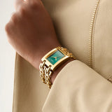 Guess Mod heavy Gold Stainless Steel Strap Women's Watch GW0740L2