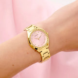 Guess Everyday Glow Gold Stainless Steel Strap Women's Watch GW0767L7