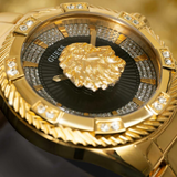 Guess Analog Gold Stainless Steel Strap Men Watch GW0783G1