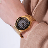 Guess Black Dial Gold Tone Analog Watch GW0789G2
