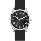 Guess Black Dial Silicone Strap Men's Watch GW0805G1
