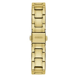 Guess Analog Gold Stainless Steel & Leather Strap Women Watch GW0808L2
