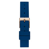 Guess Analog Rose Gold Tone Blue Silicone Strap Women Watch GW0820L2