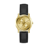 Guess Analog Black Leather Strap Women's Watch GW0860L5