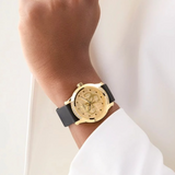 Guess Analog Black Leather Strap Women's Watch GW0860L5