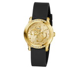 Guess Analog Black Leather Strap Women's Watch GW0860L5