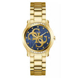 Guess Anette Blue Dial Gold Stainless Steel Strap Women's Watch GW0861L6