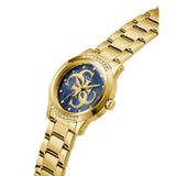 Guess Anette Blue Dial Gold Stainless Steel Strap Women's Watch GW0861L6