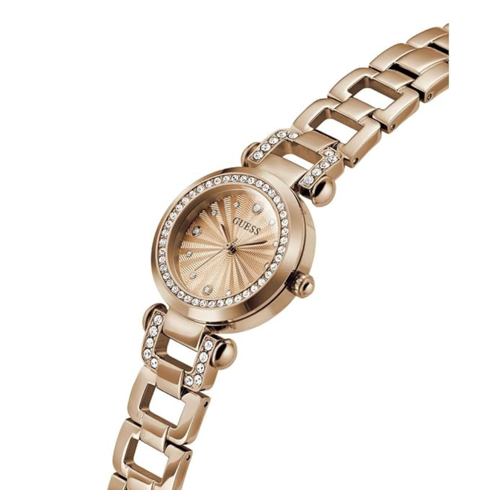 Guess Analog Rose Gold Stainless Steel Strap Women's Watch GW0869L7