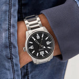 Guess Analog Silver Stainless Steel Strap Men's Watch GW0889G1