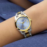 Guess Veda Ice Blue Stainless Steel Strap Women's Watch GW0927L3