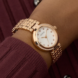 Guess Analog Rose Gold Stainless Steel Strap Women's Watch GW0930L3