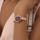 Guess Analog Rose Gold Milanese Strap Women's Watch GW0935L3