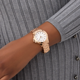 Guess Analog Rose Gold Stainless Steel Strap Women's Watch GW0948L5