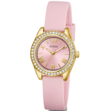 Guess Analog Pink Silicon Strap Women's Watch GW1000L2