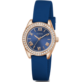 Guess Analog Blue Silicon Strap Women's Watch GW1000L4