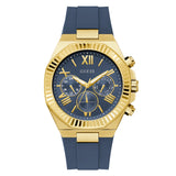 Guess Equity Blue Silicon Strap Men's Watch GW1011G2