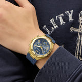 Guess Equity Blue Silicon Strap Men's Watch GW1011G2