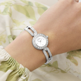 Guess Analog Silver Stainless Steel Strap Women's Watch GW1016L1