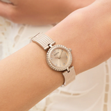 Guess Analog Rose Gold Stainless Steel Strap Women's Watch GW1017L4