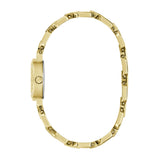 Guess Analog Blue Dial Gold Stainless Steel Strap Women's Watch GW1019L2