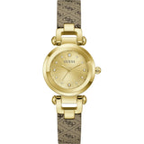 Guess Ginger Brown Leather Strap Women's Watch GW1021L2