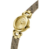 Guess Ginger Brown Leather Strap Women's Watch GW1021L2
