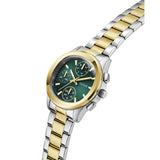 Guess Birdie Green Dial Two-Tone Stainless Steel Strap Women's Watch GW1031L6