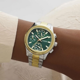 Guess Birdie Green Dial Two-Tone Stainless Steel Strap Women's Watch GW1031L6