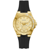 Guess Analog Black Silicone Strap Men's Watch - Chronograph | GW1034L2